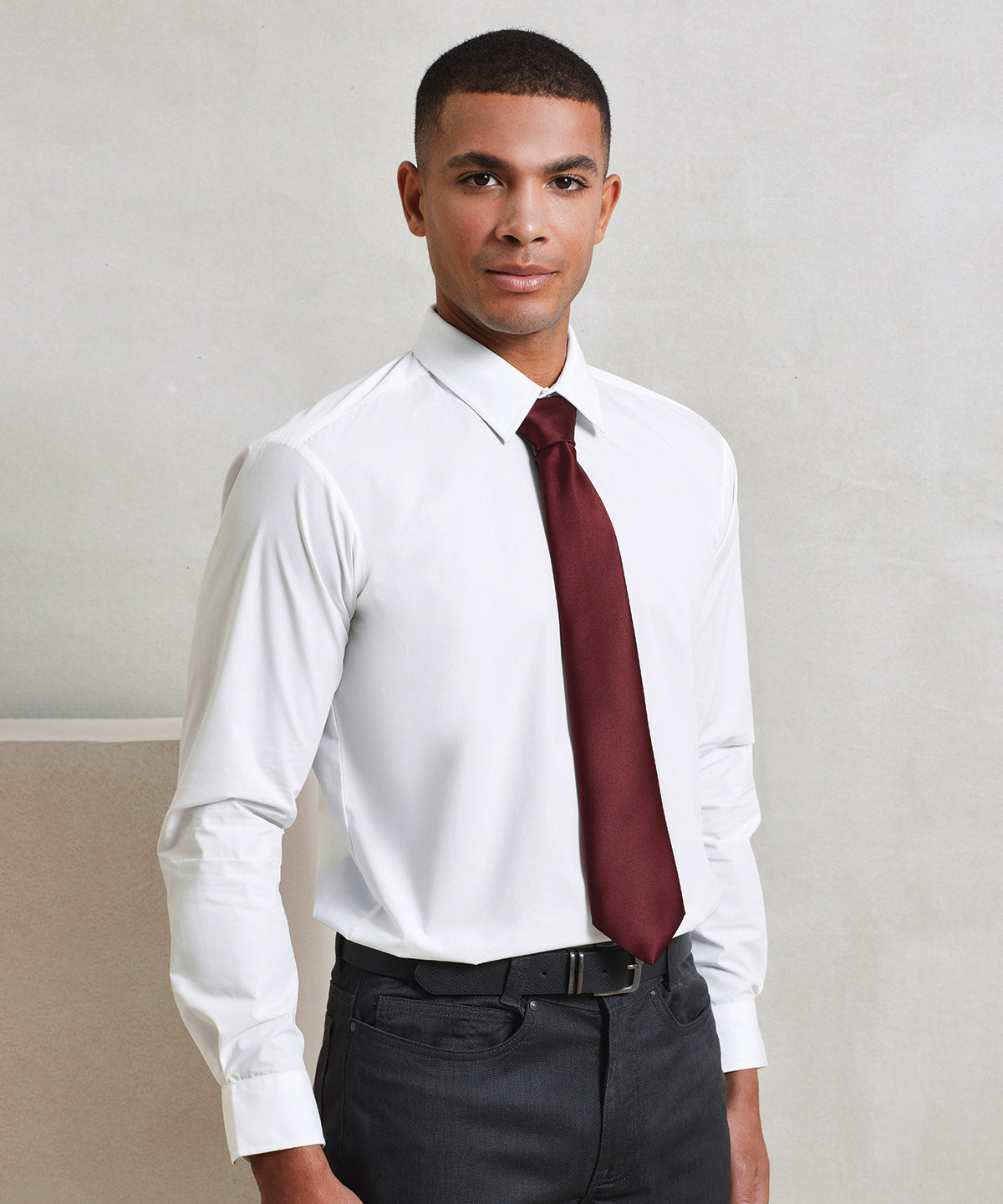 Colours satin tie | black