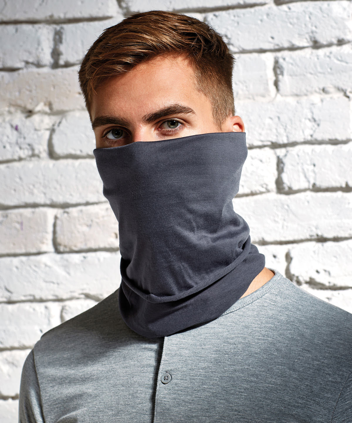 Snood face covering | black