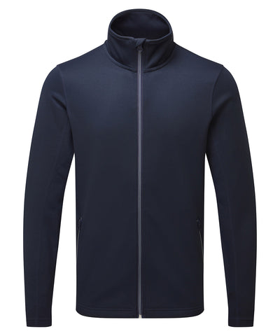 Mens spun dyed sustainable zip-through sweatshirt | french navy