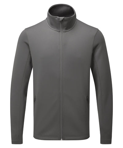 Mens spun dyed sustainable zip-through sweatshirt | dark grey