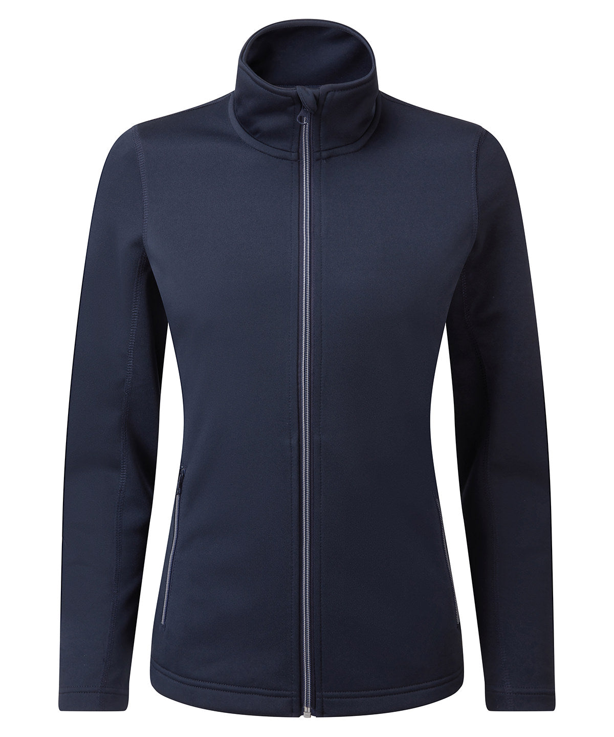 Womens spun dyed sustainable zip-through sweatshirt | french navy