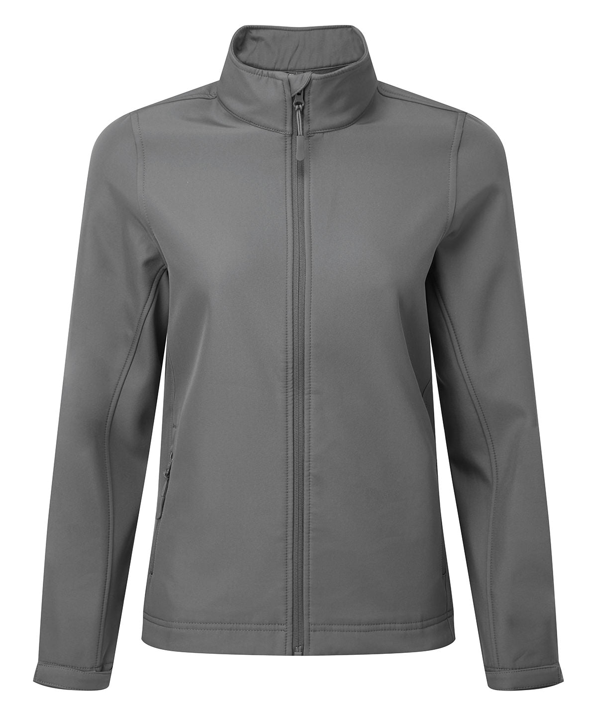 Womens Windchecker® printable and recycled softshell jacket | dark grey