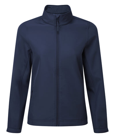 Womens Windchecker® printable and recycled softshell jacket | navy