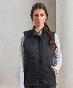 Womens Recyclight padded gilet | black