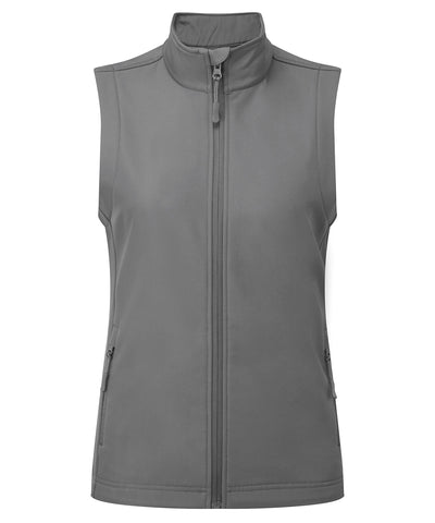 Womens Windchecker® printable and recycled gilet | dark grey