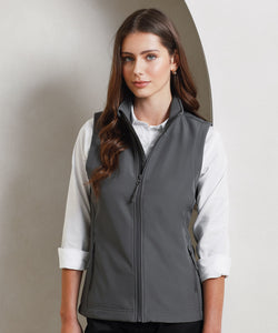 Womens Windchecker® printable and recycled gilet | black