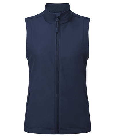 Womens Windchecker® printable and recycled gilet | navy