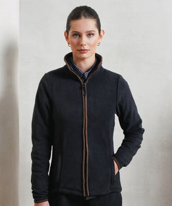 Womens artisan fleece jacket | black/black