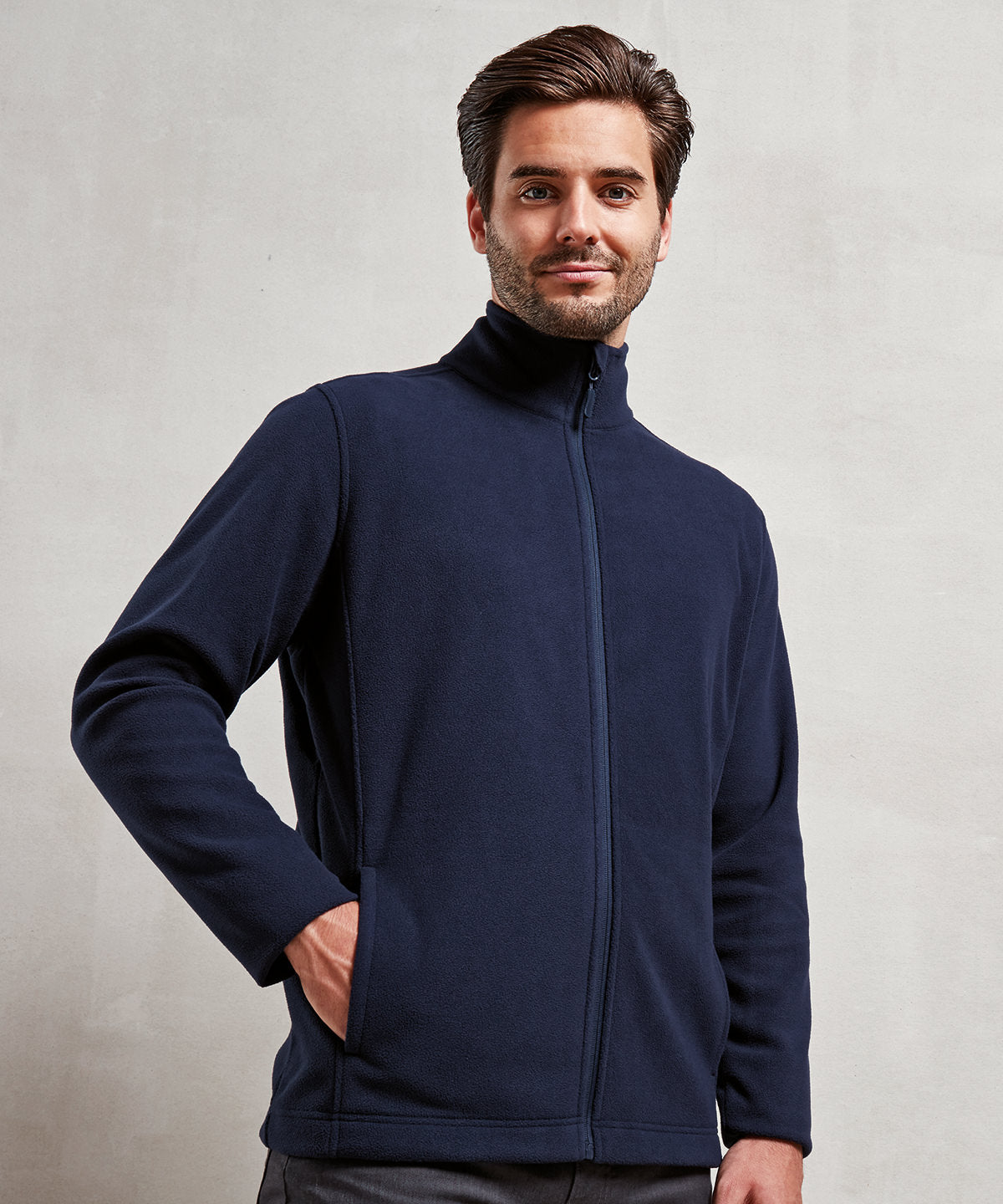 Recyclight full-zip microfleece | black