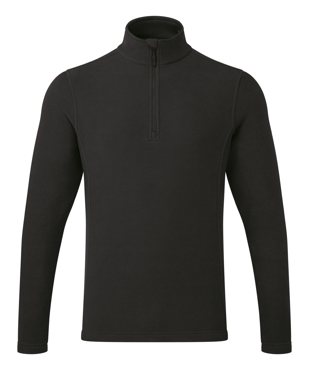 Unisex Recyclight 1/4 zip microfleece | black