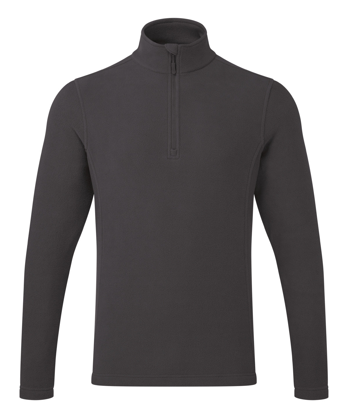 Unisex Recyclight 1/4 zip microfleece | dark grey