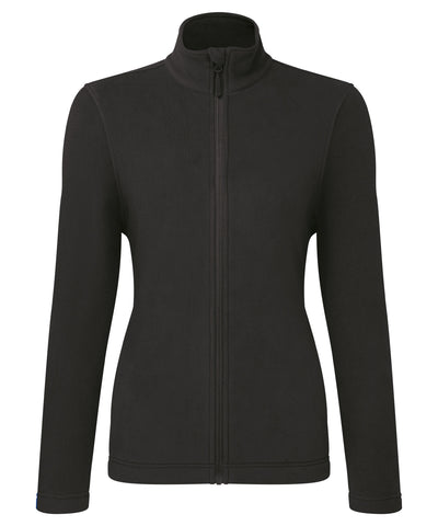 Womens Recyclight full-zip microfleece | black