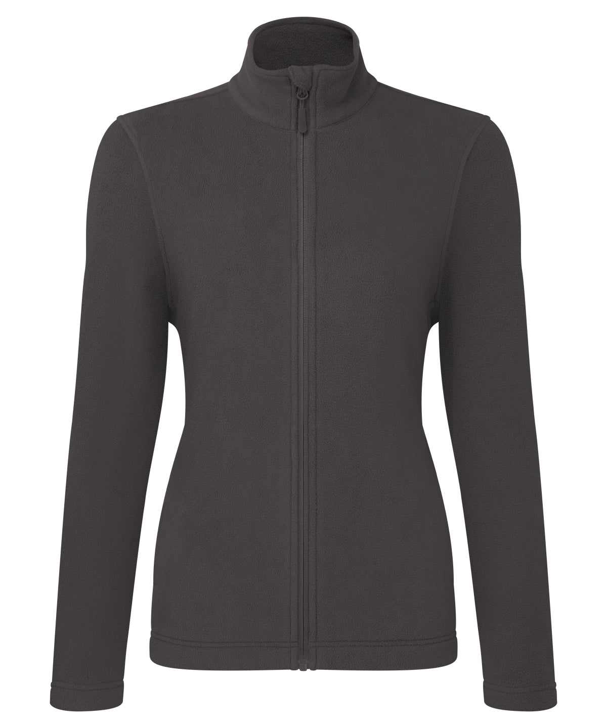 Womens Recyclight full-zip microfleece | dark grey
