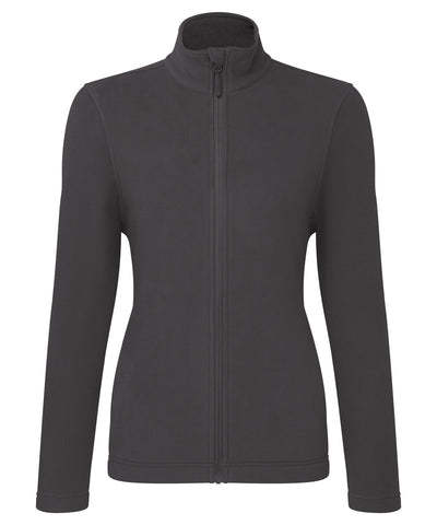 Womens Recyclight full-zip microfleece | dark grey