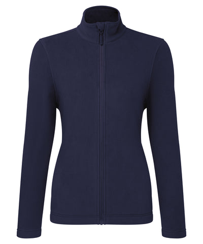 Womens Recyclight full-zip microfleece | navy