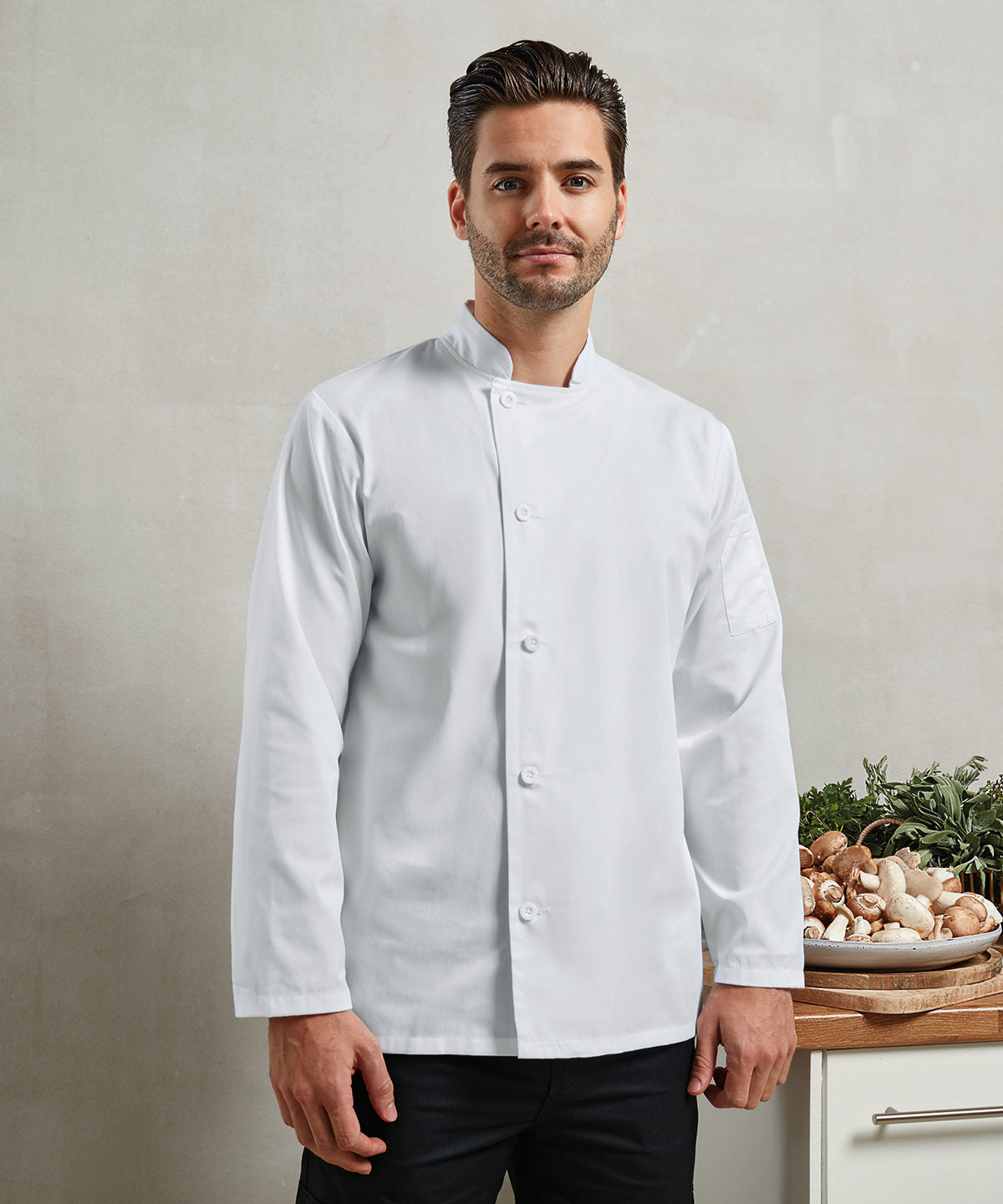 Chefs essential long sleeve jacket | white