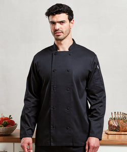 Chefs Coolchecker® long sleeve jacket | black