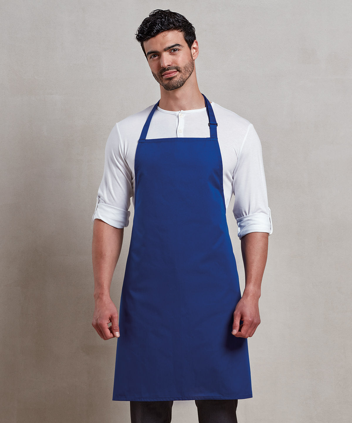Antimicrobial bib apron | black
