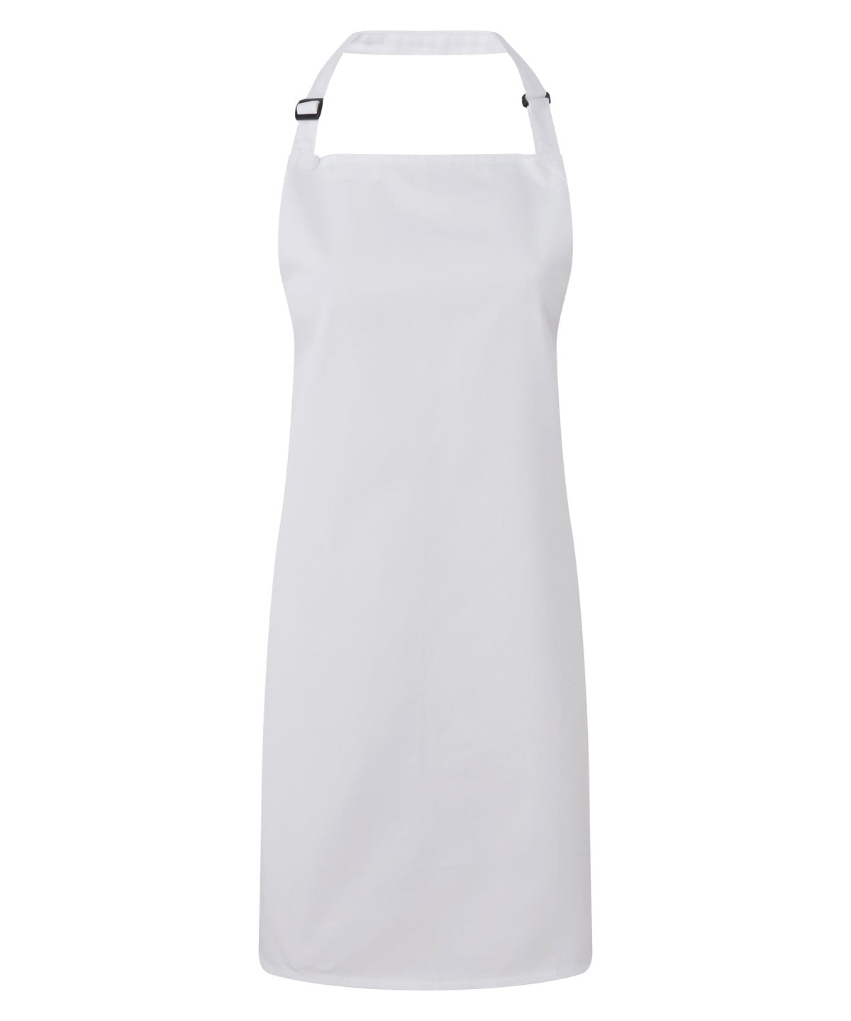 Antimicrobial bib apron | white