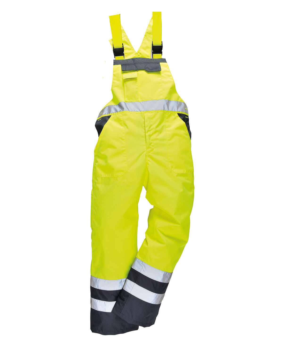 Contrast bib and brace unlined (S488) | Yellow/Navy