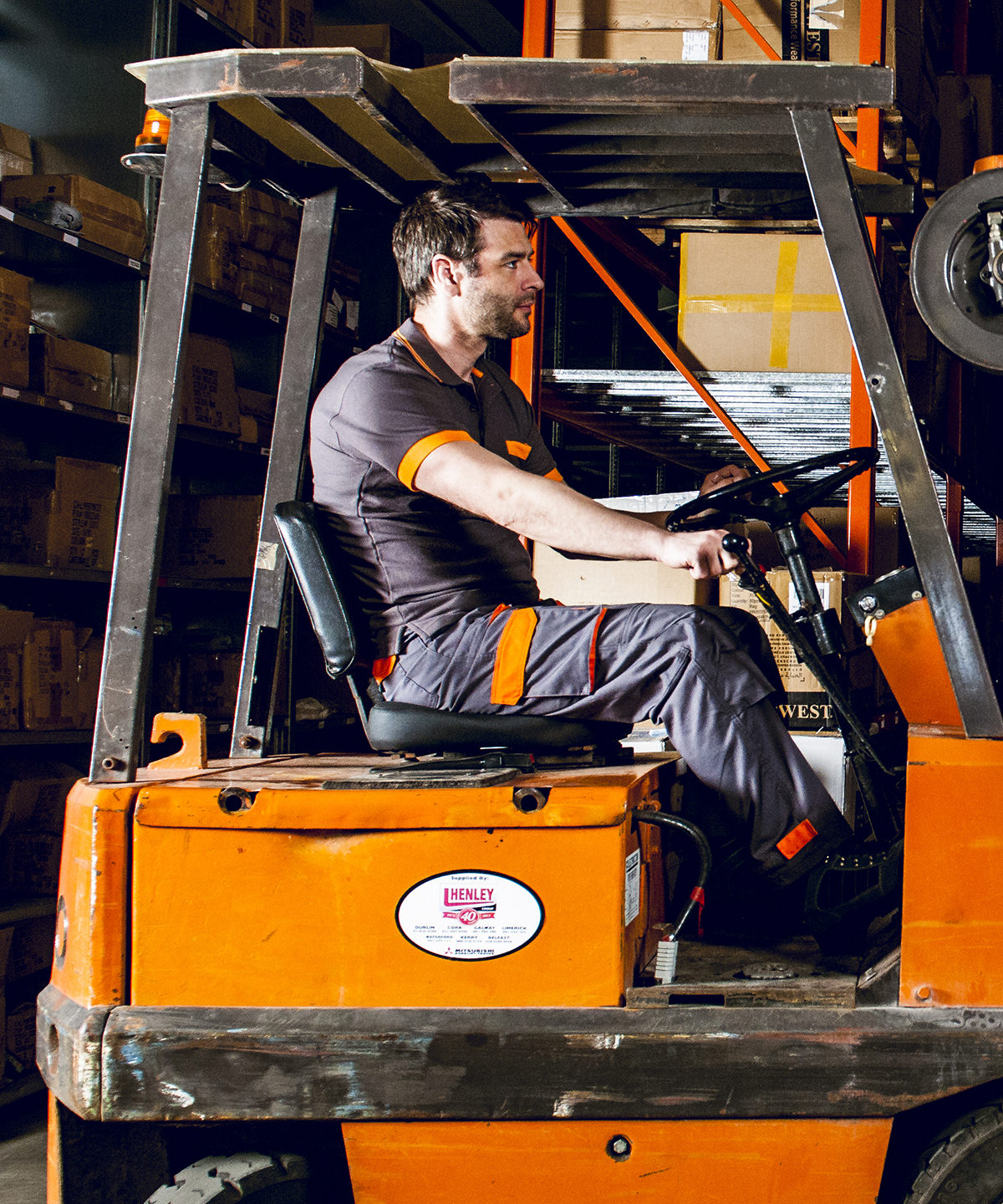 Portwest Texo contrast trousers (TX11) | grey/orange