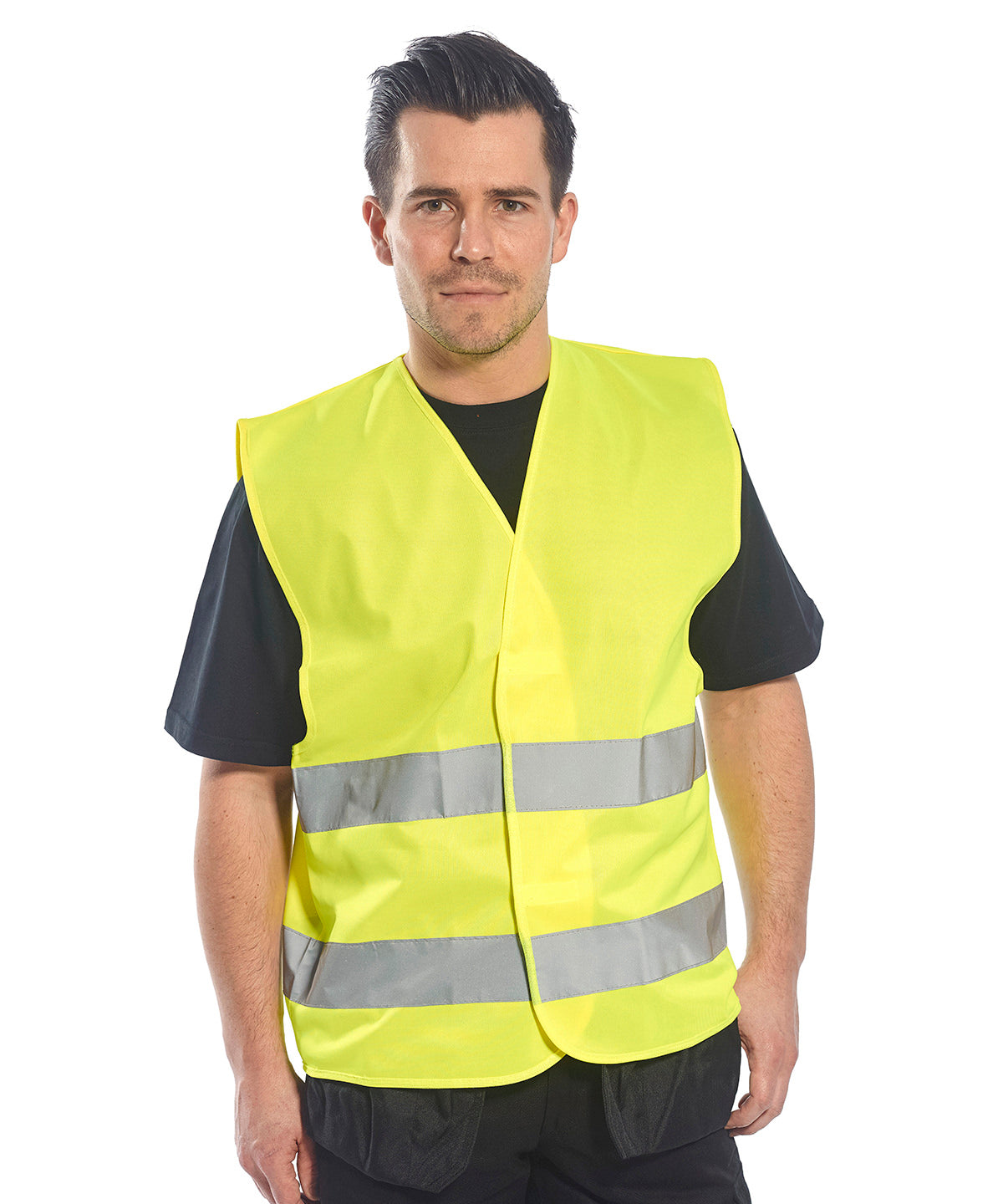 Hi-vis two-band vest (C474) | orange