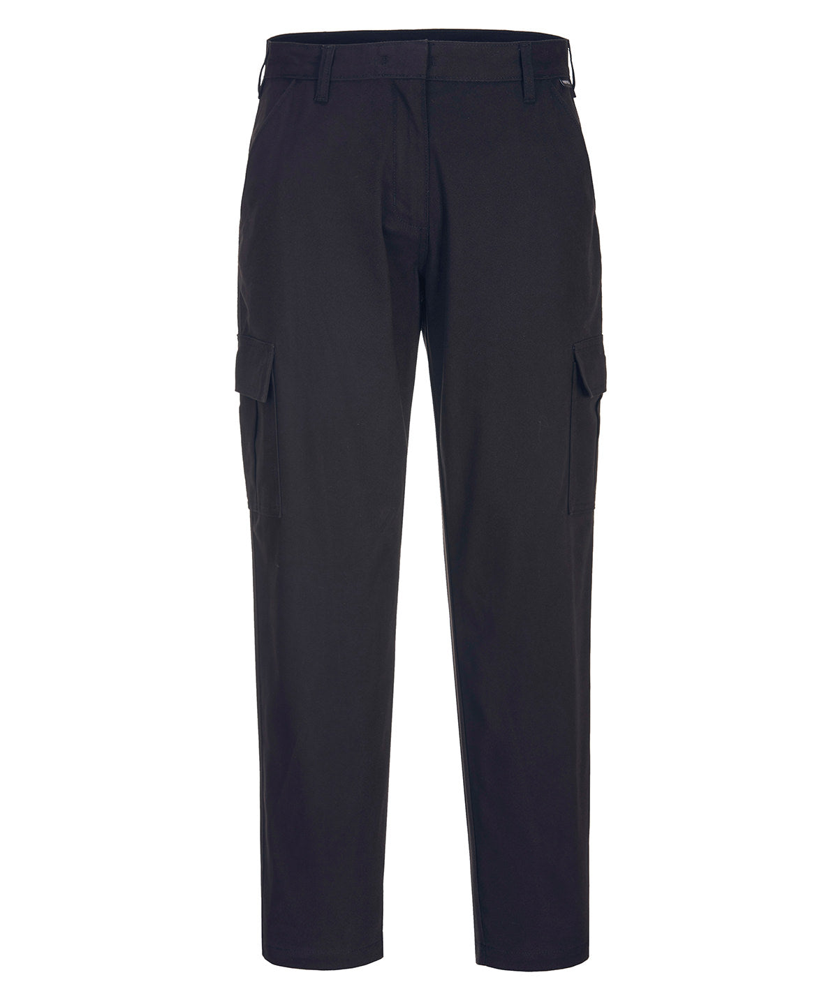 Womens stretch cargo trousers (S233) slim fit | black