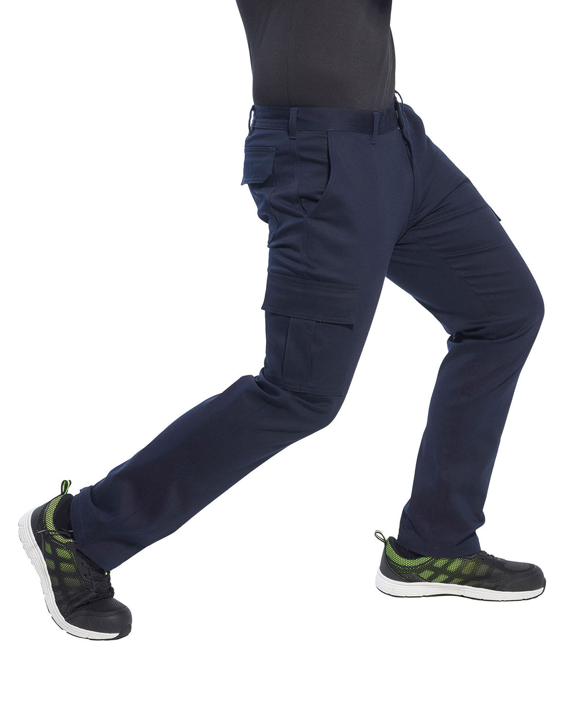 Stretch slim combat trousers (S231) slim fit | black