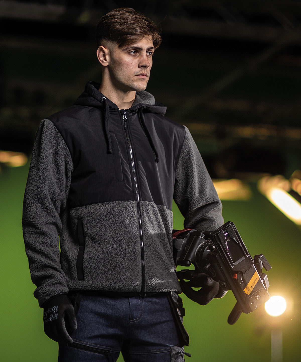KX3 Borg fleece (KX371) | black/grey