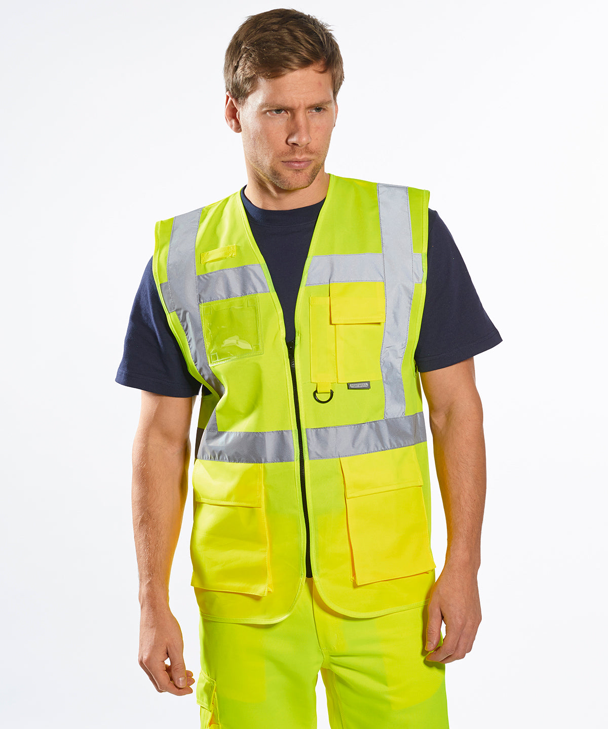 Hi-vis executive vest (S476) | yellow/navy