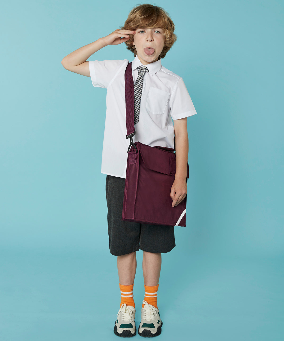 Junior book bag with strap | french navy