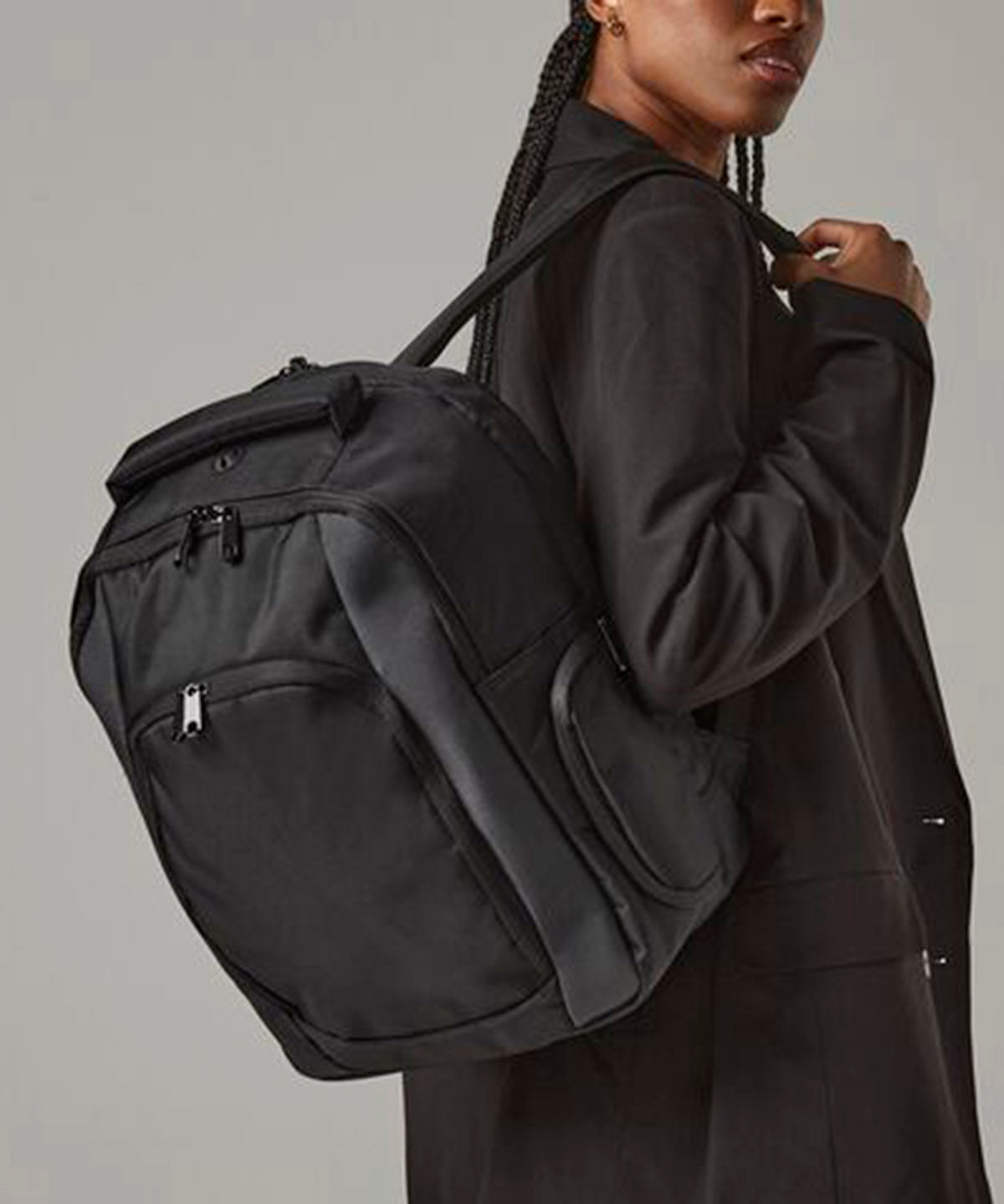 Tungsten laptop backpack | black/dark graphite