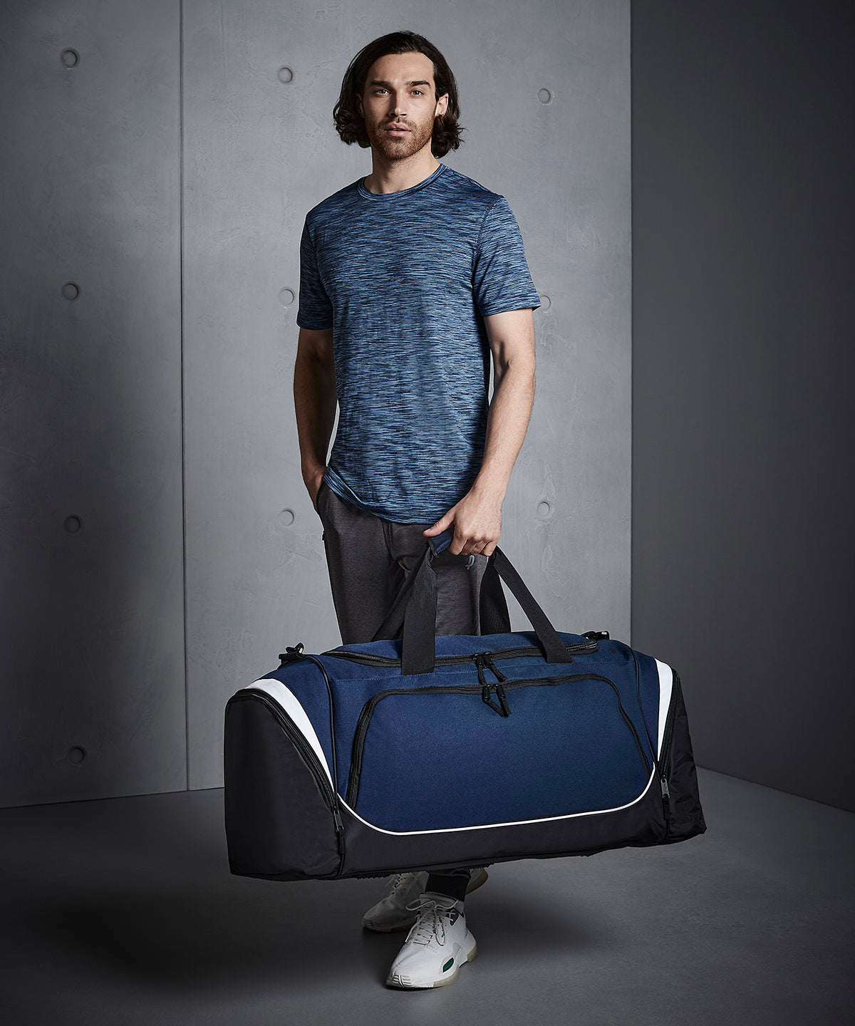 Pro team jumbo kit bag | french navy/black/white