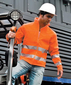 High-viz softshell jacket | fluorescent yellow