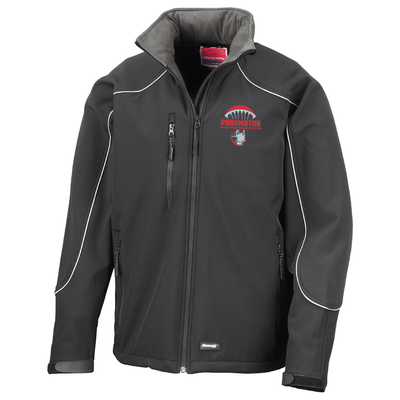 Paramotor | Hooded softshell jacket | Black