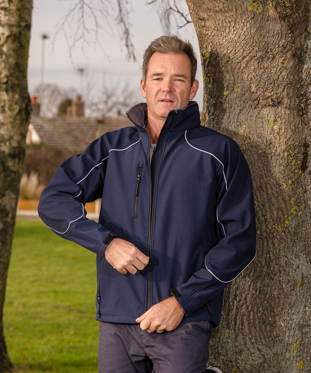 Hooded softshell jacket | black