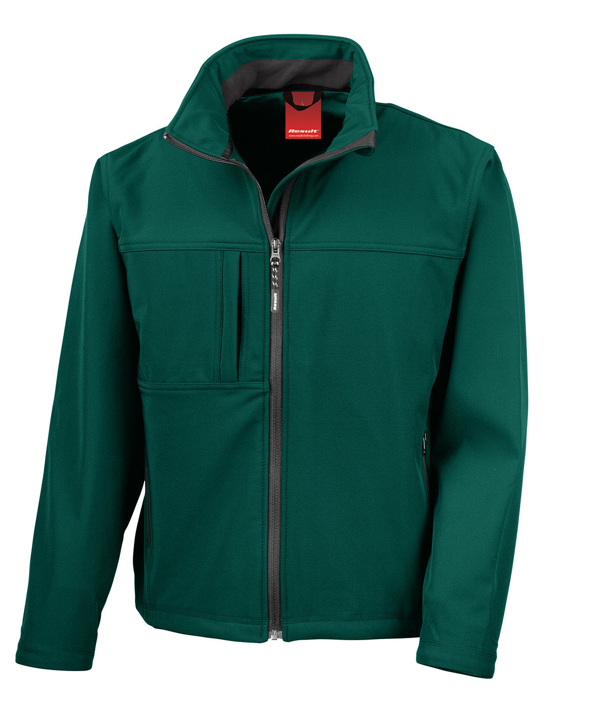 Classic softshell jacket | bottle green