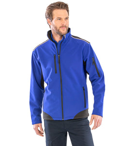 Ripstop softshell workwear jacket | black/black