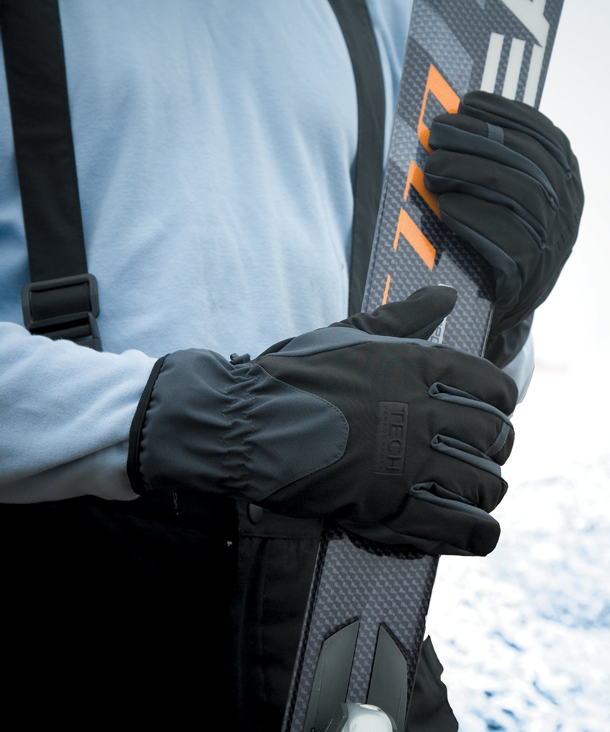 Tech performance softshell glove | black/black