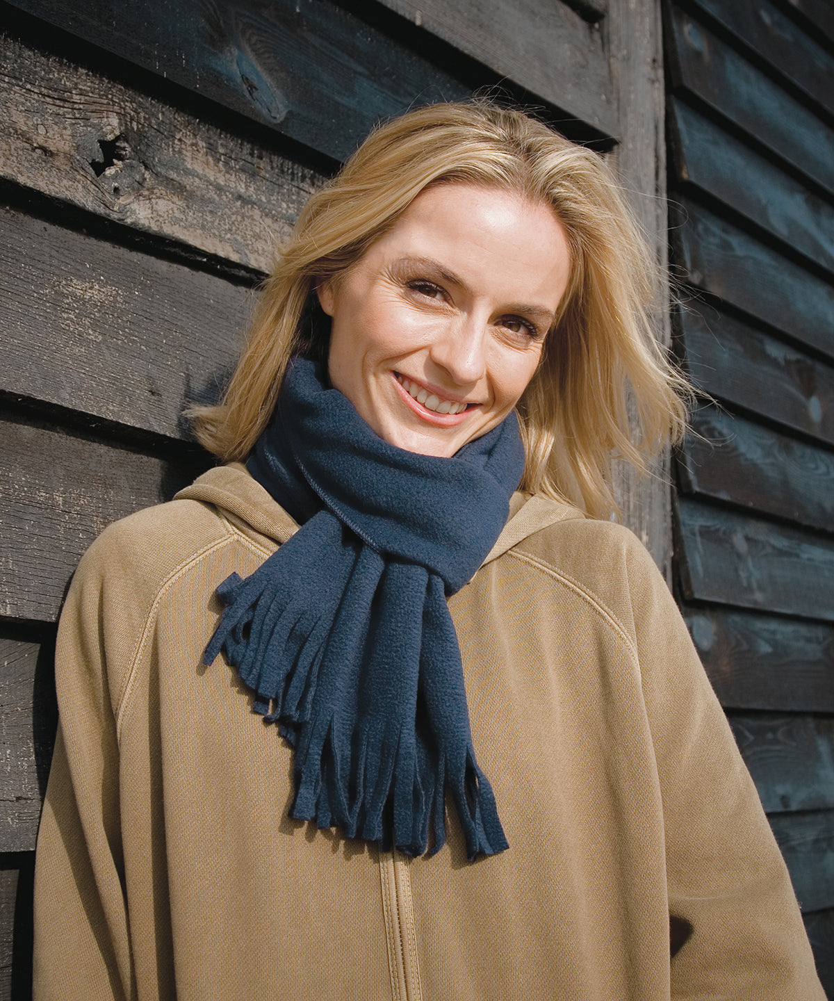 Polartherm tassel scarf | black