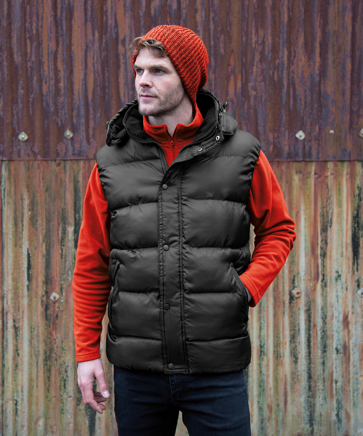 Core Nova Lux padded gilet | black