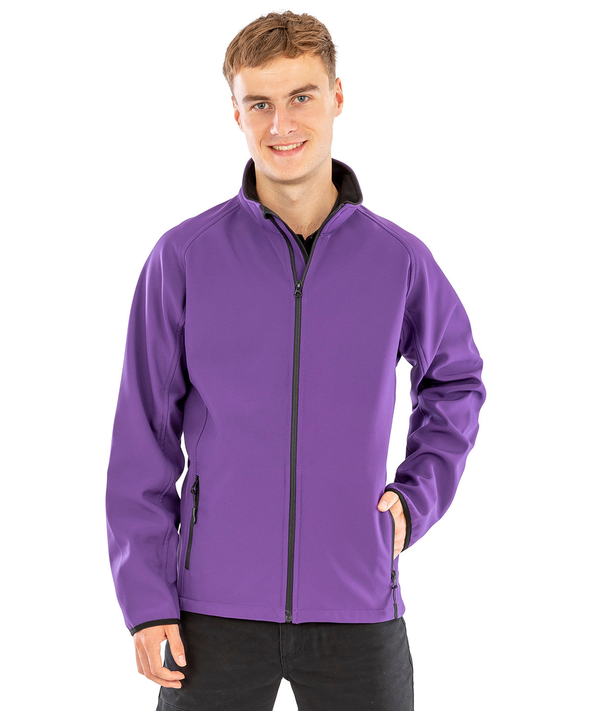 Core printable softshell jacket | navy/navy