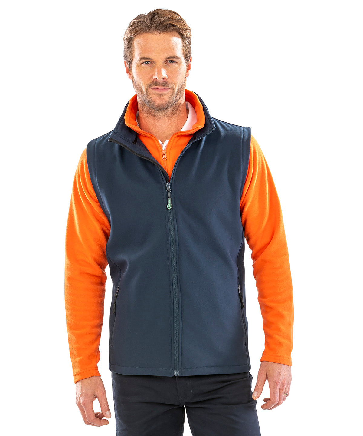 Printable softshell bodywarmer | vivid green/black