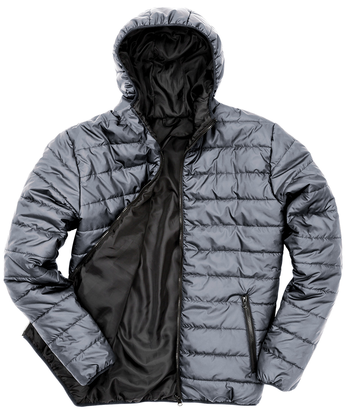 Soft padded jacket | frost grey/black