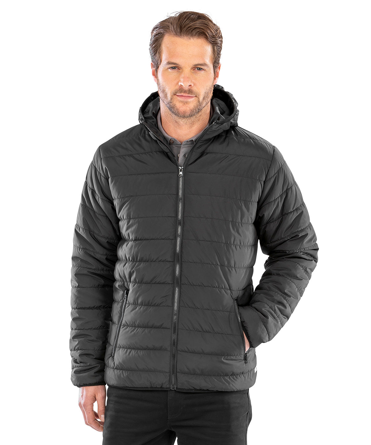 Soft padded jacket | black