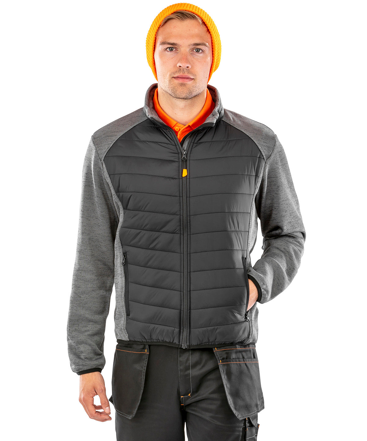Elevator jacket | black/grey marl