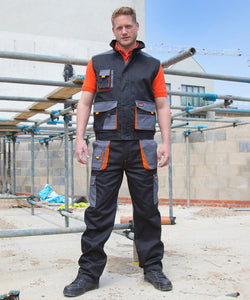 Work-Guard lite trousers | black/grey/orange