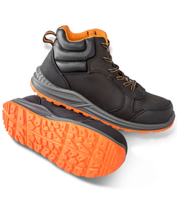 Stirling safety boot | black/grey/orange