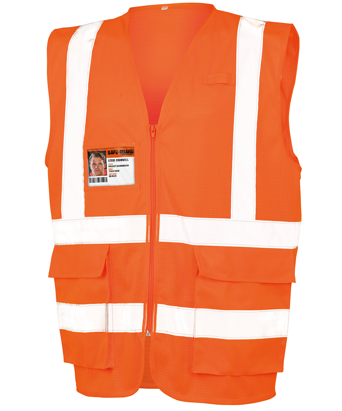 Executive cool mesh safety vest | fluorescent orange