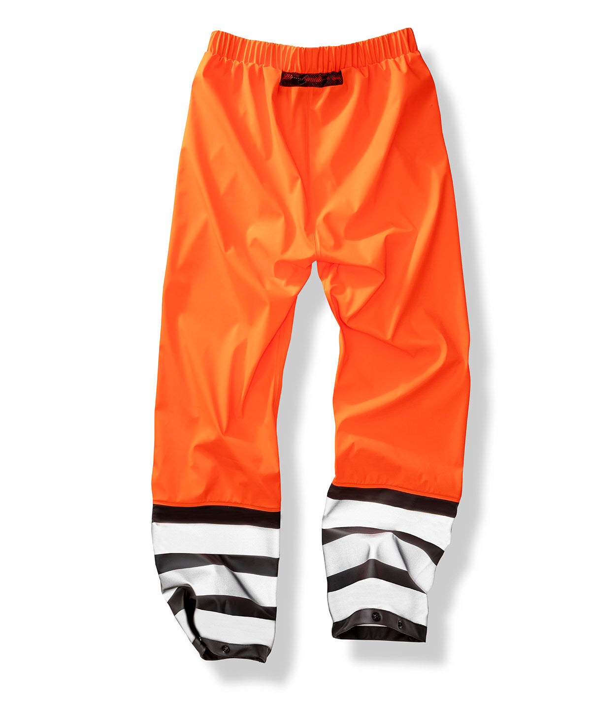 Heavy-duty prism PU safe and dry trousers with recycled backing | fluorescent orange/black